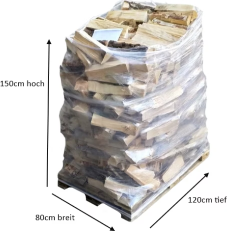 Bischofberger Holz Bouleau – Bois de chauffage sec suisse 25 cm (palette 430 kg)