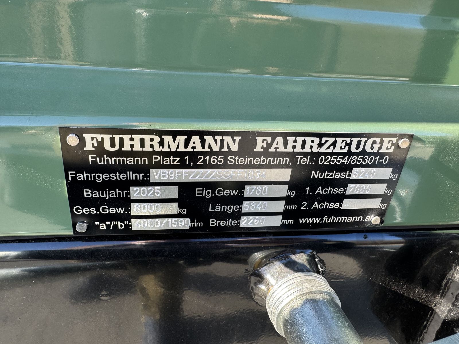 Fuhrmann FF 8.000 Einachs 4,14x2,15