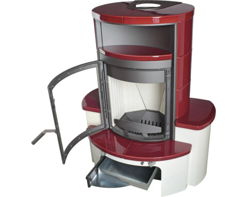 Kaminbausatz Hark Avenso GT ECOplus Keramik bordeaux 8 kW