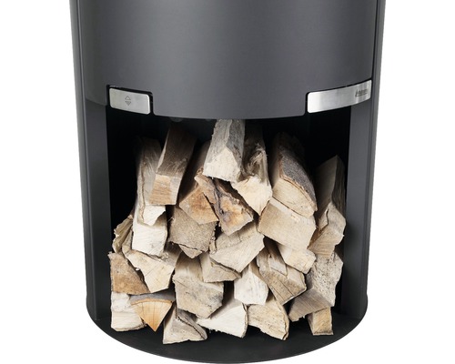 Kaminofen Aduro 1-4 Stahl schwarz 6 kW mit Holzfach