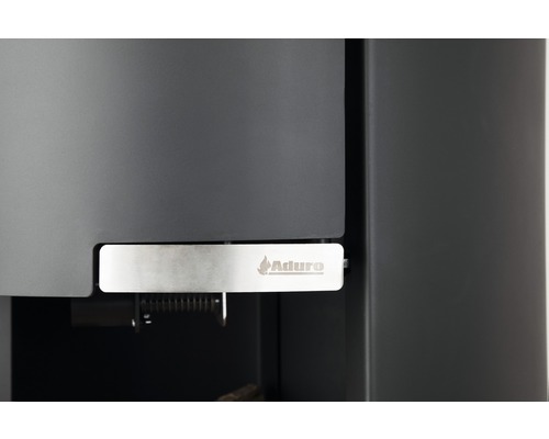 Kaminofen Aduro 1-4 Stahl schwarz 6 kW mit Holzfach