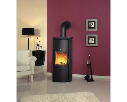 Kaminofen Hark Keno ECOplus Keramik meteor-schwarz 7 kW