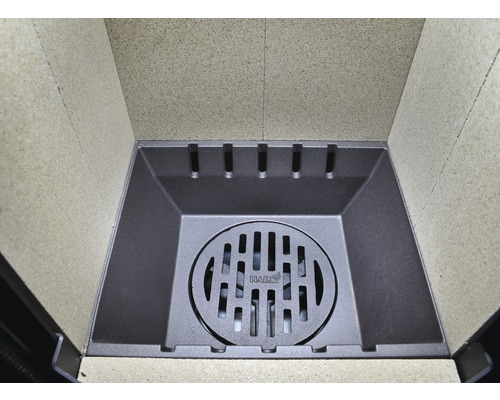Kaminofen Hark Opera-B Grande Keramik creme-weiß 7 kW mit Holzfach und Wärmefach