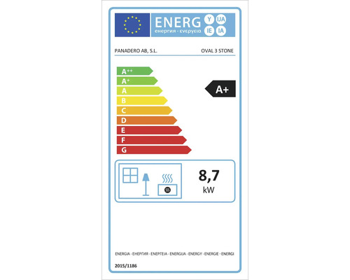 Kaminofen Panadero Oval 3 Speckstein 8,7 kW