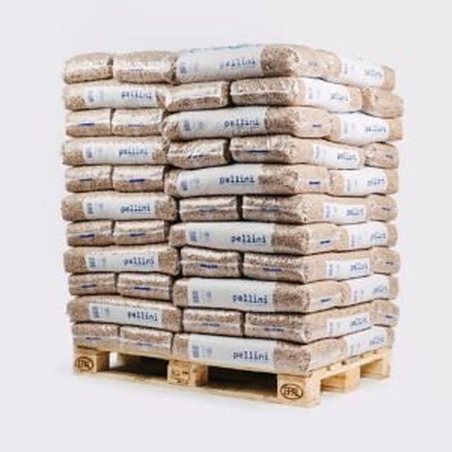 Pellini EN+ A1 Pellets — Palette mit 66 Säcken à 10 kg