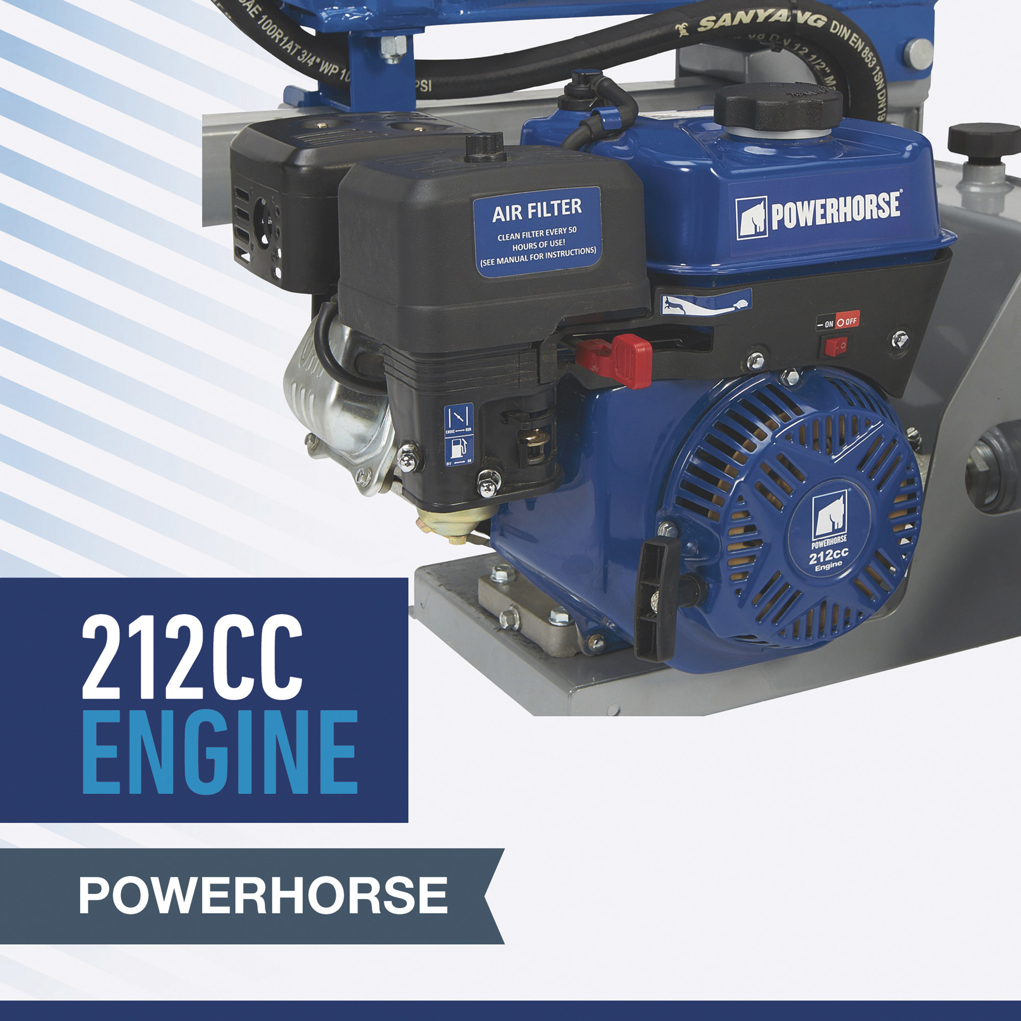 Powerhorse Horizontal-/Vertikal-Holzspalter, 22 Tonnen, 212-cm³-Powerhorse-Motor (Art.-Nr. 117510)